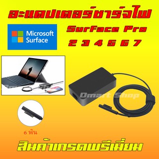 ภาพขนาดย่อของภาพหน้าปกสินค้า️ Dmartshop  Tablet Microsoft Surface 6 Pin 36w 44w 65w Pro 3 / 4 / 5 / 6 / 7 GO / Book1 แท็บเล็ต Adapter สายชาร์จ จากร้าน loveyman บน Shopee