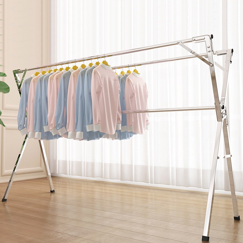 ภาพสินค้าAiHome ราวตากผ้าสแตนเลสรุ่น X Drying Rack พับเก็บง่าย ยืดหดได้ 1.2-2 เมตร ราวตากผ้า ราวตากผ้าพับได้ ราวตากผ้าตัวX จากร้าน aihometh บน Shopee ภาพที่ 4