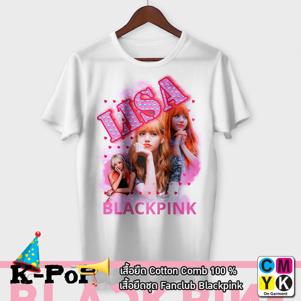 เสื้อยืดคอกลมสไตล์ใหม่-เสื้อยืด-lisa-blackpink-bootleg-tshirt-สำหรับแฟนคลับ-fanclub-fc-แฟชั่นสตรีท-แบล๊คพิ้งค์-ลิ