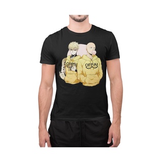 [S-5XL] เสื้อยืด ผ้าฝ้าย 100% พิมพ์ลายอนิเมะ One Punch Man Saitama Oppai สําหรับผู้ชาย