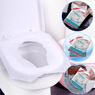 10pcs Disposable Toilet Mat Toilet Seat Cover Pad Paper Travel Thickened Health Convenience Dissolved In Water