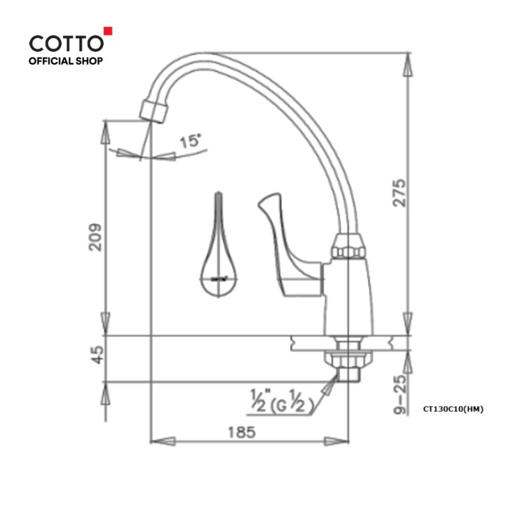 cotto-ก๊อกน้ำอ่างซิงค์-รุ่น-ct130c10-hm-windy