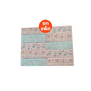 ทิชชู่แบบยาว(ยกเเพ๊ค10ห่อ)Greenair Tissue ลายลิขสิทธิ์แท้ 100% หนา 3 ชั้น (1 ห่อ/ 70 แผ่น)