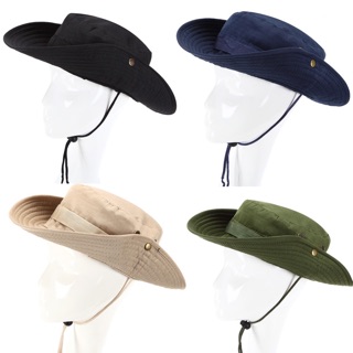 ภาพขนาดย่อของภาพหน้าปกสินค้า(X) หมวกบักเก็ต หมวกเดินป่า มีสายคล้องคอ หมวกกันแดด จากร้าน r_nice บน Shopee ภาพที่ 5