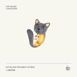 FAIRY TALES - Cat Ring แหวนแมว พลอยห้อย