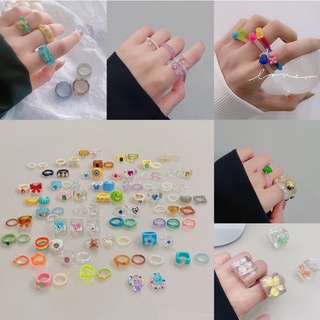 ภาพหน้าปกสินค้าแหวน แหวนเรซิน แหวนสไตล์เกาหลี พร้อมส่งในไทย ซึ่งคุณอาจชอบสินค้านี้