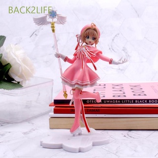 BACK2LIFE Cake Decorations Action Figure Gifts Cardcaptor Captor Sakura Anime Figure Toys Figure Models PVC Lovely Magic Wand Girls