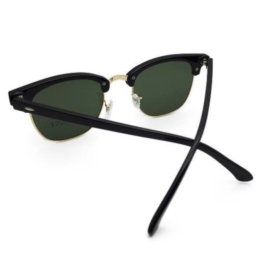 polarized-lens-แว่นตาแฟชั่น-vintage-clubmaster-style-sunglasses-แว่นกันแดด-รุ่น-3016-black-black