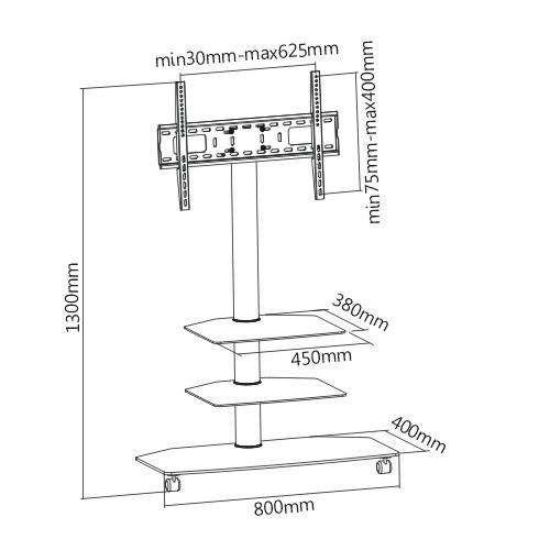 stand-tv-dvd-แขวนทีวีได้ทุกยี่ห้อขนาด-32-นิ้ว-55-นิ้ว-รุ่น-t3001-มีชั้นวาง-3-ชั้น