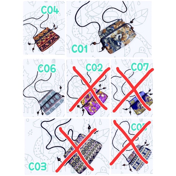 กระเป๋าผ้าฝ้าย-ตาข่าย-ลายชาวเขา-ทักแชทเพื่อขอดูลายสินค้าเพิ่มเติมได้