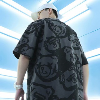 เสื้อยืดลําลองสําหรับผู้ชายผู้หญิงแขนสั้นพิมพ์ลาย Oversize ชายและหญิงทุกคน 2021 New