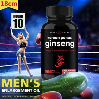 NutraChamps Korean Red Panax Ginseng Capsules Extra Strength Root Extract Supplement Endurance and Strength Booster