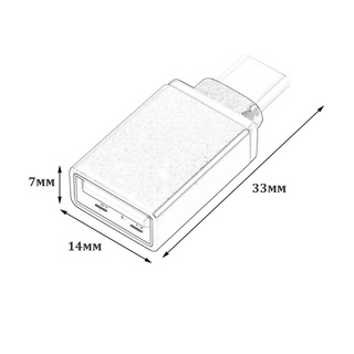 อะแดปเตอร์แปลงสายเคเบิ้ล USB 3.1 Type-C Male To USB 3.0 A Female อลูมิเนียมอัลลอยด์ ทนทาน น้ําหนักเบาพิเศษ