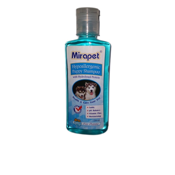 แชมพู-ลูกสุนัข-มิราเพ็ท-mirapet-สูตรอ่อนโยน-250-ml