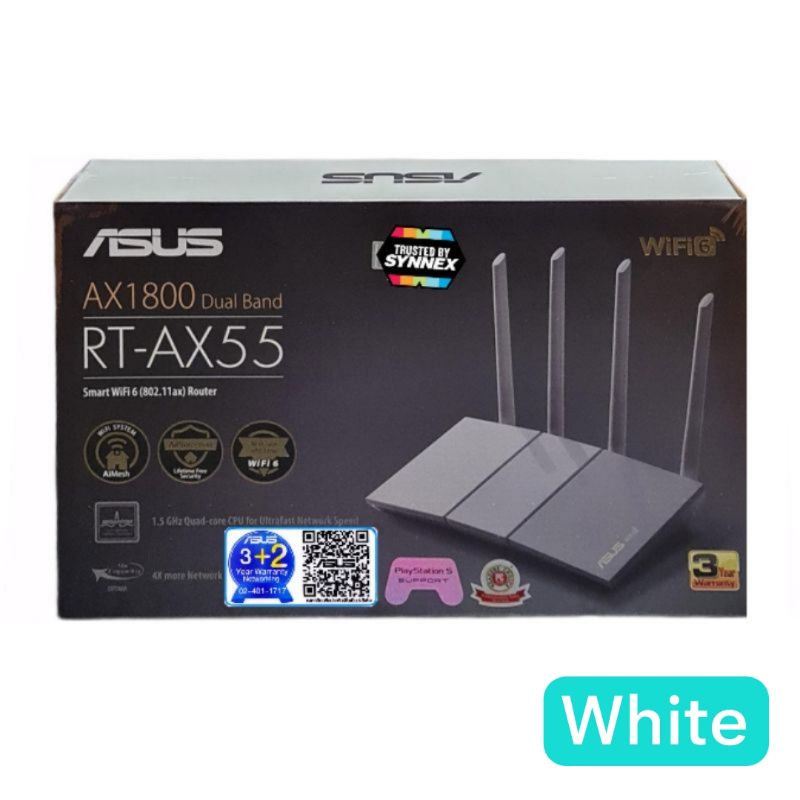 ภาพหน้าปกสินค้าASUS RT-AX55 AX1800 Router Wireless Dual Band WiFi 6 (802.11ax) จากร้าน itclick456 บน Shopee