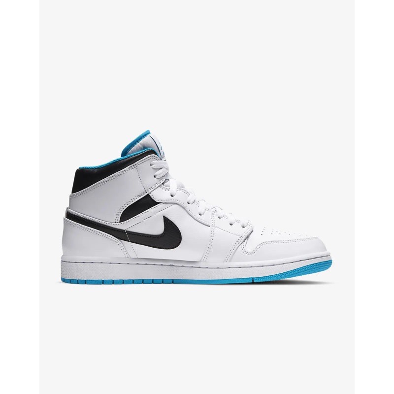 nike-air-jordan-1-mid-สี-laser-blue-แท้-มีกล่อง