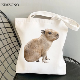 Capybara กระเป๋าถือ กระเป๋าช้อปปิ้ง พับได้ ลาย bolsa bolso