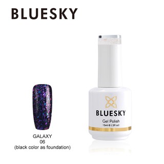 สีเจล กาแล็คซี่ Bluesky gel polish Galaxy6 สีฟ้า