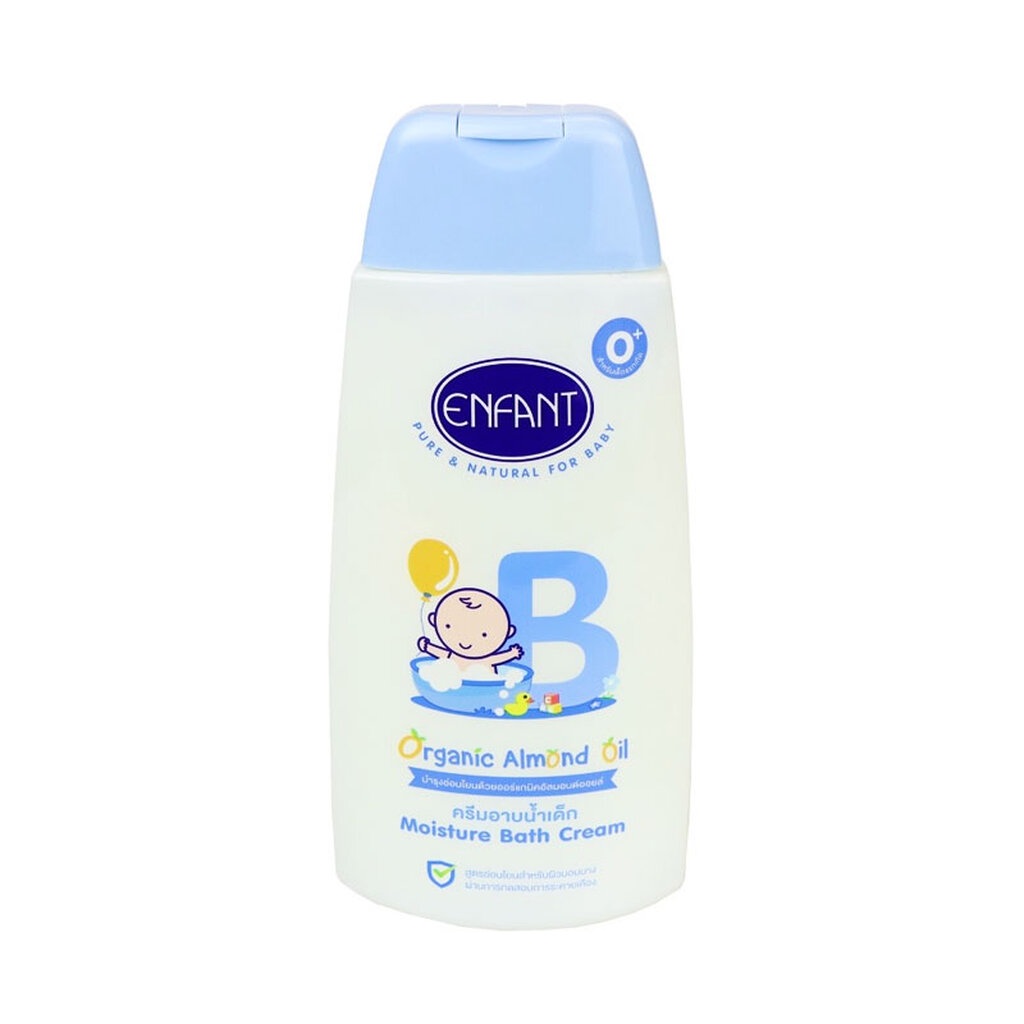 enfant-ครีมอาบน้ำเด็ก-สูตรออร์แกนิคอัลมอนด์ออยล์-moisture-bath-cream