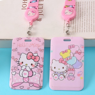 ที่ใส่บัตรประจําตัว ป้ายชื่อ ลาย Hello Kitty พับเก็บได้ สําหรับนักเรียนพยาบาล