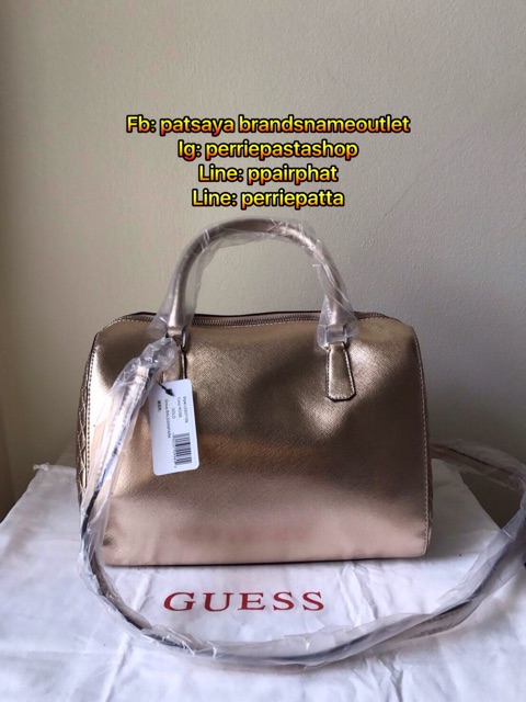 guess-ทรง-speedy-ของแท้มือหนึ่ง-ของใหม่มีถุงผ้า-หนัง-saffiano-สวยหรู-สายยาวปรับถอดได้