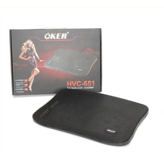 Cooler Pad HVC-651 (2Fan) Black 