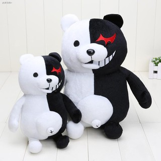 ตุ๊กตาของเล่น Dangan Ronpa Monokuma PlushToys สีดำและสีขาว