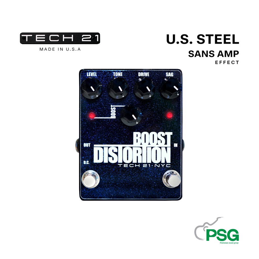 TECH 21 BOOST DISTORTION SANSAMP GUITAR EFFECTS PEDAL Shopee Thailand