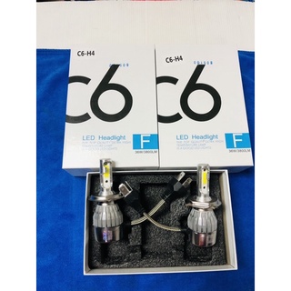 ไฟหน้าLED C-6ขั้วH-4แสงสีขาว12v36w/3600LM