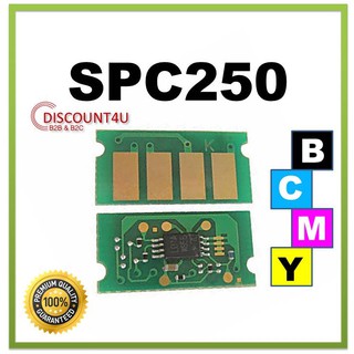 Discount4U CHIP Toner SPC250 BK/C/M/Y  for Ricoh SPC220 SPC221 SPC222 SPC240