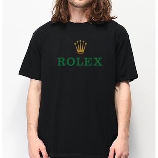 เสื้อยืด คอกลม แขนสั้น นาฬิกา rolex swatch แบบที่ 001 สามสี คุณภาพส่งออก cotton 100%