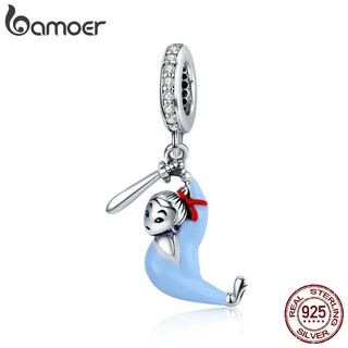 bamoer Authentic 925 Sterling Silver Mulan Pendant Charm for Original Silver Bracelet or Necklace Silver Jewelry SCC1570