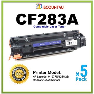 **Pack5**  .. TONNER CF283A Discount4U เพราะเราลดให้คุณถูกกว่าใคร ฟรี…!!! ค่าจัดส่ง