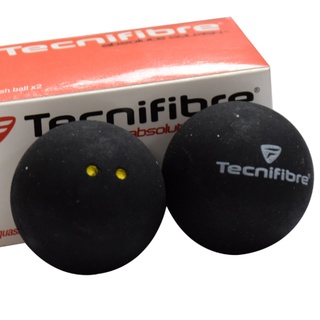 ภาพขนาดย่อของภาพหน้าปกสินค้าFBT ลูกสควอช Tecnifibre Squash balls 2 yellow dots WSF certified 52884 จากร้าน fbtsports บน Shopee ภาพที่ 2