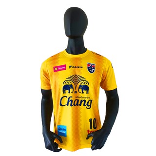 เสื้อซ้อมฟุตบอลทีมชาติไทย พิมพ์ลายทั้งตัว สีเหลือง / ร้านบอลไทย Ballthaifc Sport