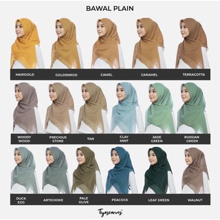 ภาพขนาดย่อของภาพหน้าปกสินค้าผ้าคลุมสามเหลี่ยมบาวา จากร้าน anndy.hijab.shop บน Shopee