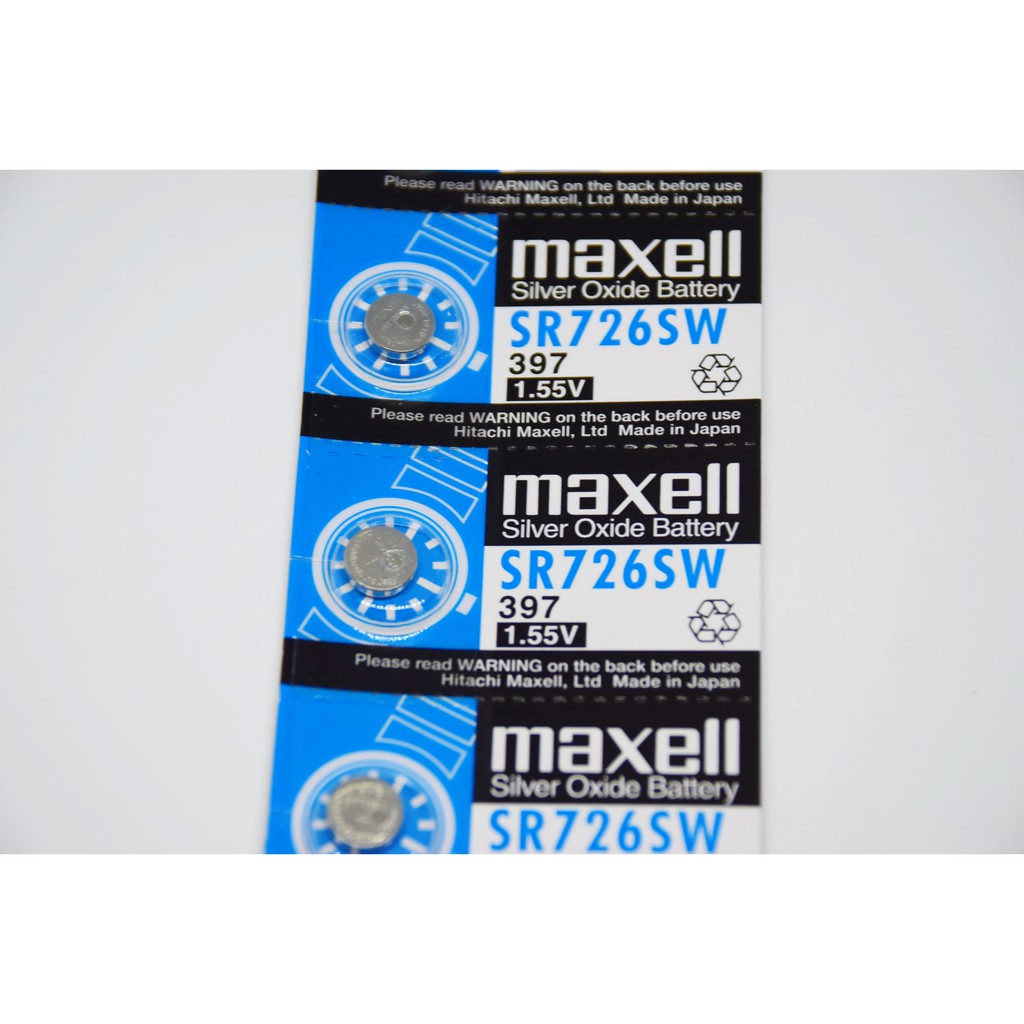 ภาพหน้าปกสินค้าถ่านนาฬิกา maxell SR726SW Made in Japan 1.55V 100% ถ่านกระดุม