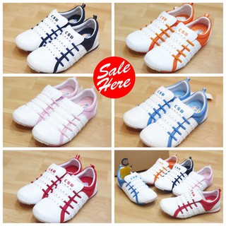 ราคาCSB T2161 ผ้าใบผู้หญิงแฟชั่น \'90 สีชมพู กรม แดง ส้ม ฟ้า 37-41