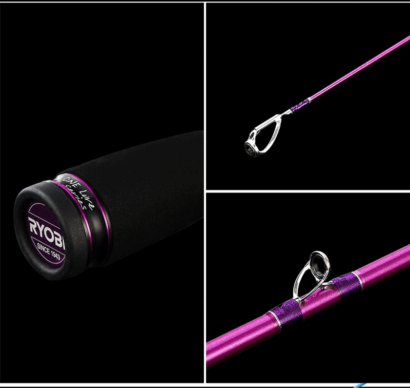 Ryobi NUM ONE คันเบ็ดตกปลาคาร์บอน แบบพกพา 4 ส่วน 1.8 ม. 2.1 ม. 2.4 ม. M ...