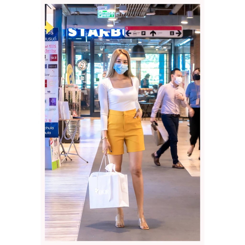 ภาพสินค้ากางเกงขาสั้น ผ้าดับเบิ้ล ยาว 16"  01 มี 5 สี ีไซส์ให้เลือก จากร้าน unandishop.by.cak บน Shopee ภาพที่ 4
