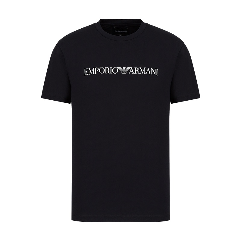 emporio-armani-2021-เสื้อยืดผู้ชายผ้าฝ้ายนุ่มพิมพ์โลโก้