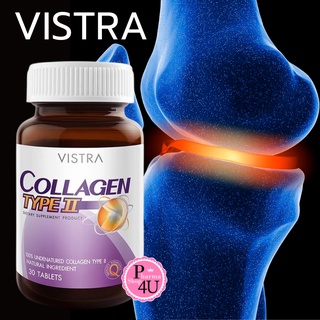 ภาพหน้าปกสินค้า(ส่งฟรี) Vistra Collagen Type II 30 เม็ด วิสทร้า คอลลาเจน ไทพ์ ทู บำรุงกระดูก ปวดข้อ ที่เกี่ยวข้อง