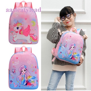 กระเป๋าเป้สะพายหลัง ลายการ์ตูนยูนิคอร์น Sekolah Perempuan Kanak Kanak Tadika Pony สําหรับเด็กอนุบาล