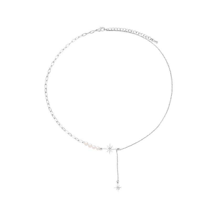ภาพสินค้าKorean Simple Choker Female Pendant Necklace Pearl Star Heart Fashion New Accessories จากร้าน jasonlin1995.th บน Shopee ภาพที่ 8