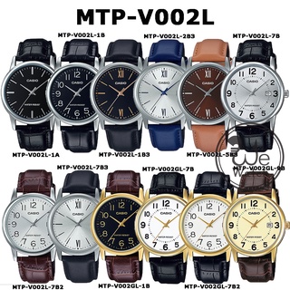 ราคาCASIO ของแท้ รุ่น MTP-V002L MTP-V002GL นาฬิกาผู้ชาย สายหนัง ใบประกัน 1ปี MTPV002 MTPV002L MTPV002GL