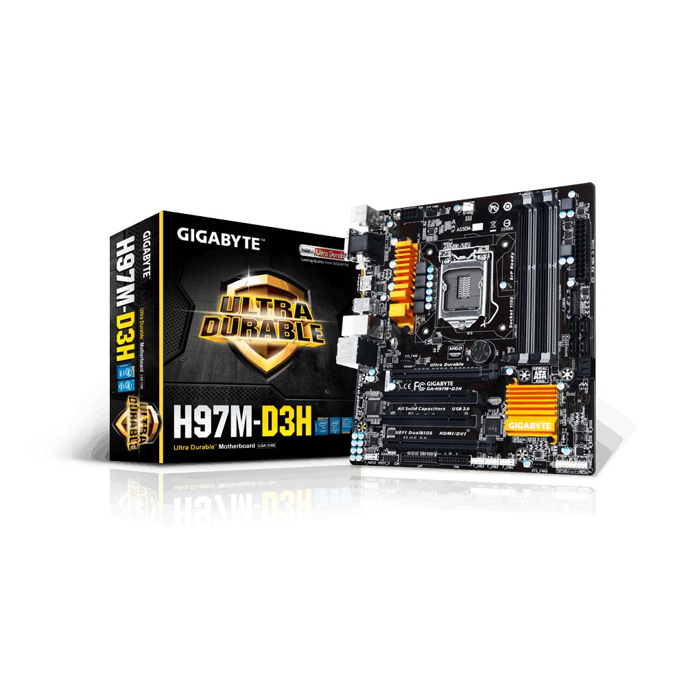 เมนบอร์ด Gigabyte GA-H97M-D3H 1150 ใหม่ | Shopee Thailand
