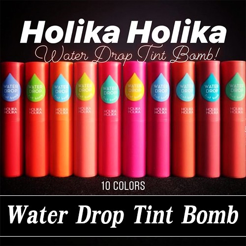 ภาพหน้าปกสินค้า(แท้/ครบ/พร้อมส่ง) Holika Water Drop Tint Bomb ลิปทินท์เกาหลี แบบแท่ง ทรงหยดน้ำ ประกอบด้วยน้ำ 40% เบาบาง ติดทน ชุ่มชื่น