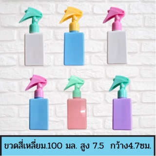 ภาพหน้าปกสินค้าขวดสเปรย์แอลกอฮอล์ทรงสี่เหลี่ยมขนาด 100 mlสีพลาสเทล ถือกระชับมือ สีสันสวยงาม ที่เกี่ยวข้อง