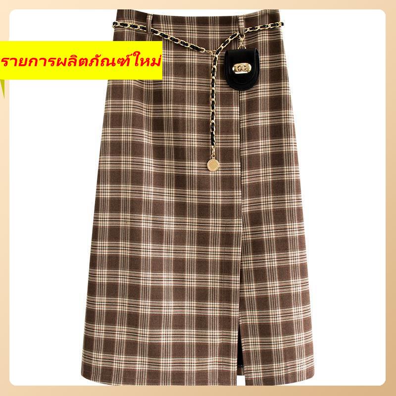 boxer-skirt-ใหม่-slim-high-high-retro-ม-id-length-a-line-skirt