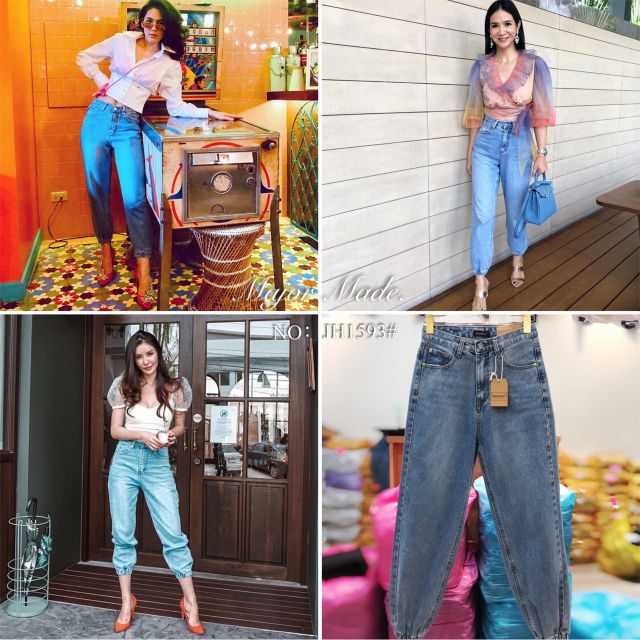 jh1593-ยีนส์ขาจั๊มมีs-xl-jeans-house